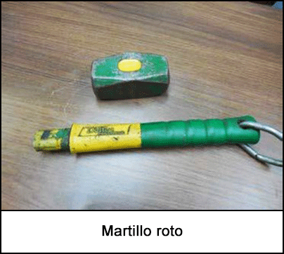 Martillo roto
